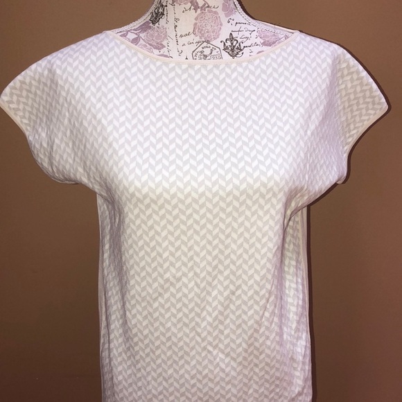 Tia Cibani Sweater Dress 2 white gray sheath - Picture 2 of 8